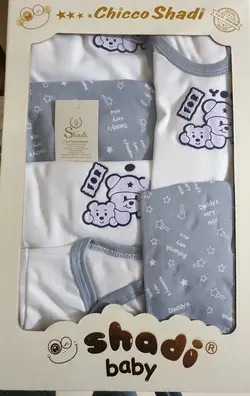 ۱۹ تیکه دورنگ چاپی نخی نوزادی شادی مدل حیوانات