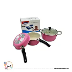 سرویس قابلمه 4 تکه تفلون کودک چیکو