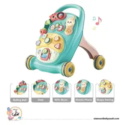 واکر آموزشی موزیکال کودک سوب بیر(sobebear)دارای چراغ چشمک زن