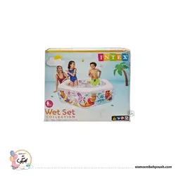 استخر بادی شش ضلعی طرح آکواریوم خانواده اینتکس (intex)