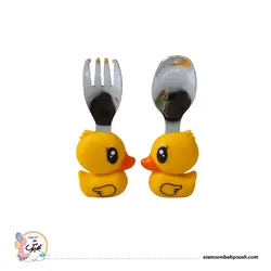 قاشق چنگال عروسکی(دسته کوتاه)