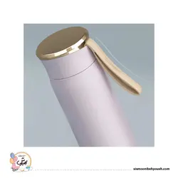 فلاسک استیل ضدزنگ بند چرمی (450 میل لیتر)