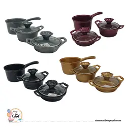 سرویس قابلمه 5 پارچه چدن گرانیتی کودک پیلو (Pilau)