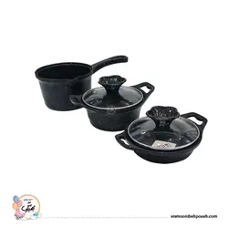 سرویس قابلمه 5 پارچه چدن گرانیتی کودک پیلو (Pilau)