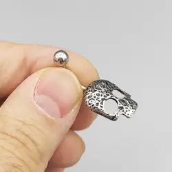 پیرسینگ ناف اسکلتی مدل Skull-Head کد Njd-918d5
