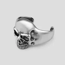 دستبند اسکلتی استیل مدل Huge Skull کد Njd-217d3