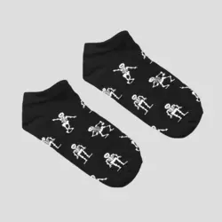 جوراب اسکلتی ساق کوتاه مدل اسکلت رقصان مدل Dance-BW کد Npsc-788d2