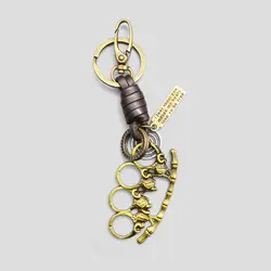 جاکلیدی اسکلتی طرح پنجه بوکس مدل 4Skulls کد Fkc831