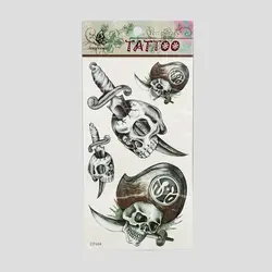 تتو موقت اسکلتی مدل Pirate طرح اسکلت دزد دریایی کد Frh-594d5