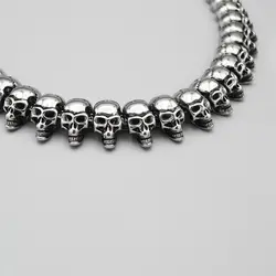 گردنبند استیل اسکلت مدل Big Skulls کد Njd205