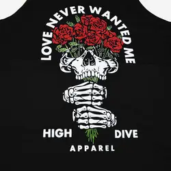 ست رکابی شلوارک اسکلتی مدل Love never wanted me کد Tit-556d5