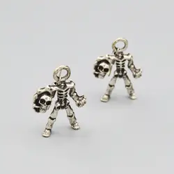 گوشواره آویز طرح اسکلت بی سر کد Unq080