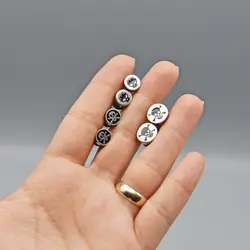 پیرسینگ اسکلتی گوش گرد طرح دزدان دریایی کد Njd-336d2