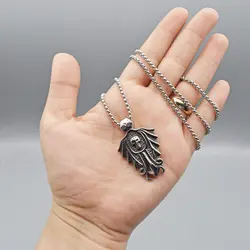 پلاک و گردنبند اسکلت طرح شنل کد Hvn-341d1