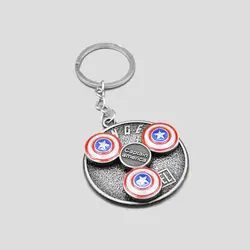 جاکلیدی اسپینری طرح سپر کاپیتان آمریکا Bright مدل Three-Shield  کد Fkc843