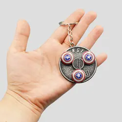 جاکلیدی اسپینری طرح سپر کاپیتان آمریکا Bright مدل Three-Shield  کد Fkc843