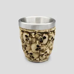 شات اسکلتی داخل استیل مدل Full Skulls نامنظم کد Njd-165d1