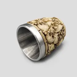 شات اسکلتی داخل استیل مدل Full Skulls نامنظم کد Njd-165d1