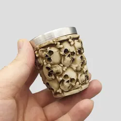 شات اسکلتی داخل استیل مدل Full Skulls نامنظم کد Njd-165d1