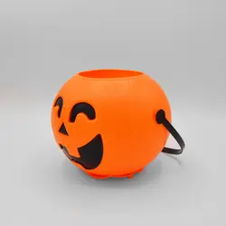 سطل رقص نور و موزیکال طرح کدو و اسکلت کد Pbc461