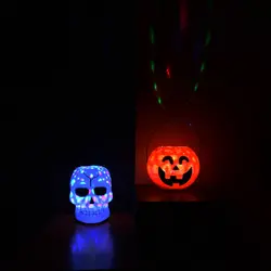 سطل رقص نور و موزیکال طرح کدو و اسکلت کد Pbc461