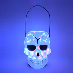 سطل رقص نور و موزیکال طرح کدو و اسکلت کد Pbc461