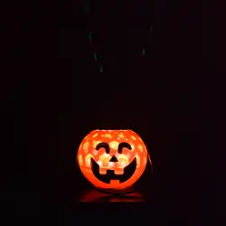 سطل رقص نور و موزیکال طرح کدو و اسکلت کد Pbc461