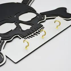 جا کلیدی دیواری اسکلتی چوبی مدل دزدان دریایی کد Chjkc522