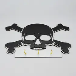 جا کلیدی دیواری اسکلتی چوبی مدل دزدان دریایی کد Chjkc522