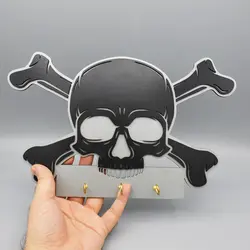 جا کلیدی دیواری اسکلتی چوبی مدل دزدان دریایی کد Chjkc522