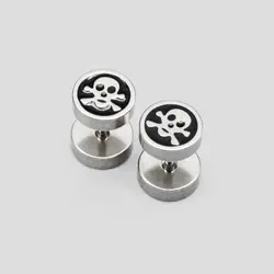 پیرسینگ اسکلتی گوش گرد طرح دزدان دریایی 2fc کد Njd-336d3