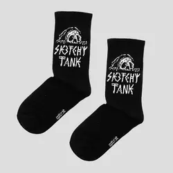 جوراب ساق بلند اسکلتی آپتیمیست مدل Sketchy Tank کد Nyn-301d5