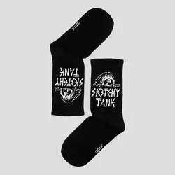 جوراب ساق بلند اسکلتی آپتیمیست مدل Sketchy Tank کد Nyn-301d5