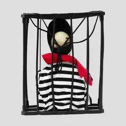 عروسک اسکلت زندانی در قفس متحرک کد Shn-736d5