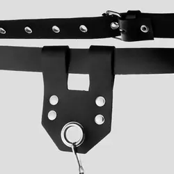 کمربند چرمی زنجیردار عرض 29mm کد Hsm-985d1