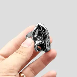 انگشتر استیل طرح سوسمار مدل Angry Lizard کد Fsi657