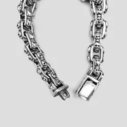 دستبند اسکلت مدل Chain Skull کد Njd-369d4