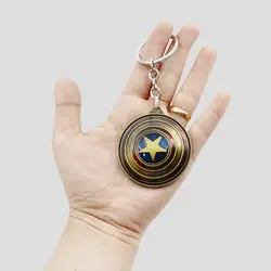 جاکلیدی اسپینری طرح سپر کاپیتان آمریکا برنزی مدل One-Shield کد Fkc843