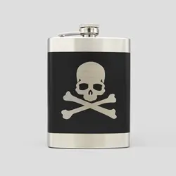 قمقمه کتابی جیبی طرح جمجمه فیلیپ مدل Pirate کد Njd-129d2