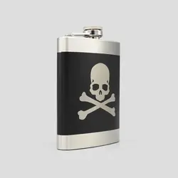 قمقمه کتابی جیبی طرح جمجمه فیلیپ مدل Pirate کد Njd-129d2