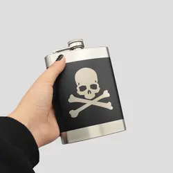 قمقمه کتابی جیبی طرح جمجمه فیلیپ مدل Pirate کد Njd-129d2