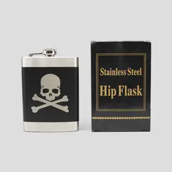 قمقمه کتابی جیبی طرح جمجمه فیلیپ مدل Pirate کد Njd-129d2