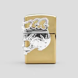 فندک گازی طرح اسکلت مدل Silver Skull کد Sdg-615d5