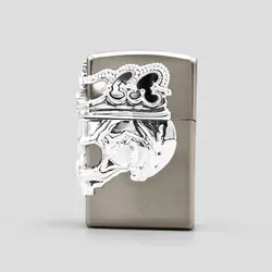 فندک گازی طرح اسکلت مدل Silver Skull کد Sdg-615d5