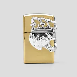 فندک گازی طرح اسکلت مدل Silver Skull کد Sdg-615d5