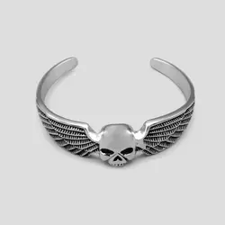 دستبند اسکلت هارلی دیویدسون طرح جمجمه بالدار کد Njd-303d1