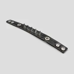 دستبند چرمی اسپایک‌دار (1.3 سانتیمتری) مدل 1Line کد Frh-674d2