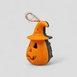 فانوس چراغ دار اسکلتی طرح کدو هالووین کد Dbm-375d5