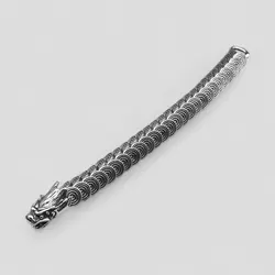 دستبند استیل طرح اژدها کد Njd-303d6