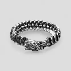 دستبند استیل طرح اژدها کد Njd-303d6